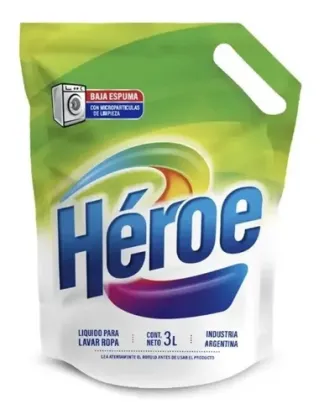 JABON LIQ. P/ ROPA HEROE DP 4 x 3l