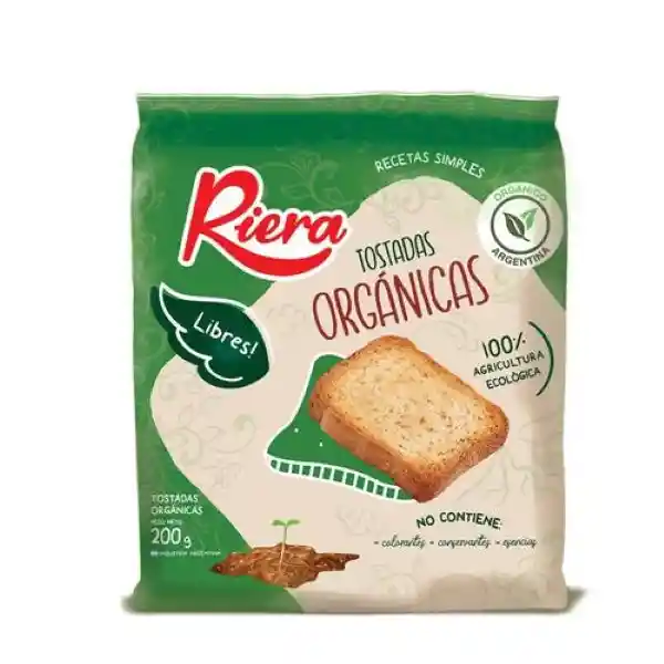 TOSTADA ORGANICA 18 X 200 GR -