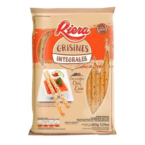 GRISINES RIERA SESAMO 20X160G