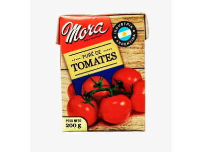 PURE DE TOMATE MORA 24X200GRS