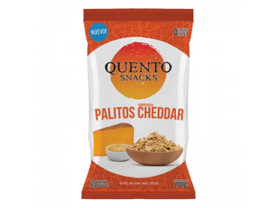 QUENTO PALITOS CHEDDAR 27X100G