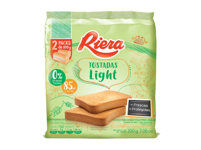 TOSTADA RIERA LIGHT18 X 200GRS (10/23)
