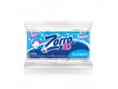 JABON BCO ZORRO 42X2UX150GRS