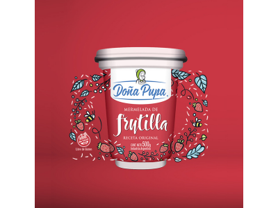 MERMELADA DE FRUTILLA 12X500