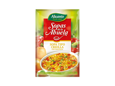 SOPA CRIOLLA Y VEGETAL 10X72GR