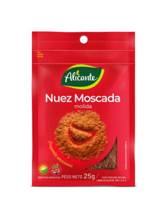 ALICANTE NUEZ MOSCADA 12X25G -