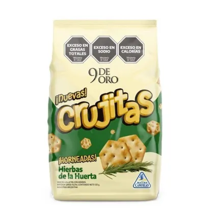 9 DE ORO CRUJITAS FINAS HIERBAS 16 x120grs