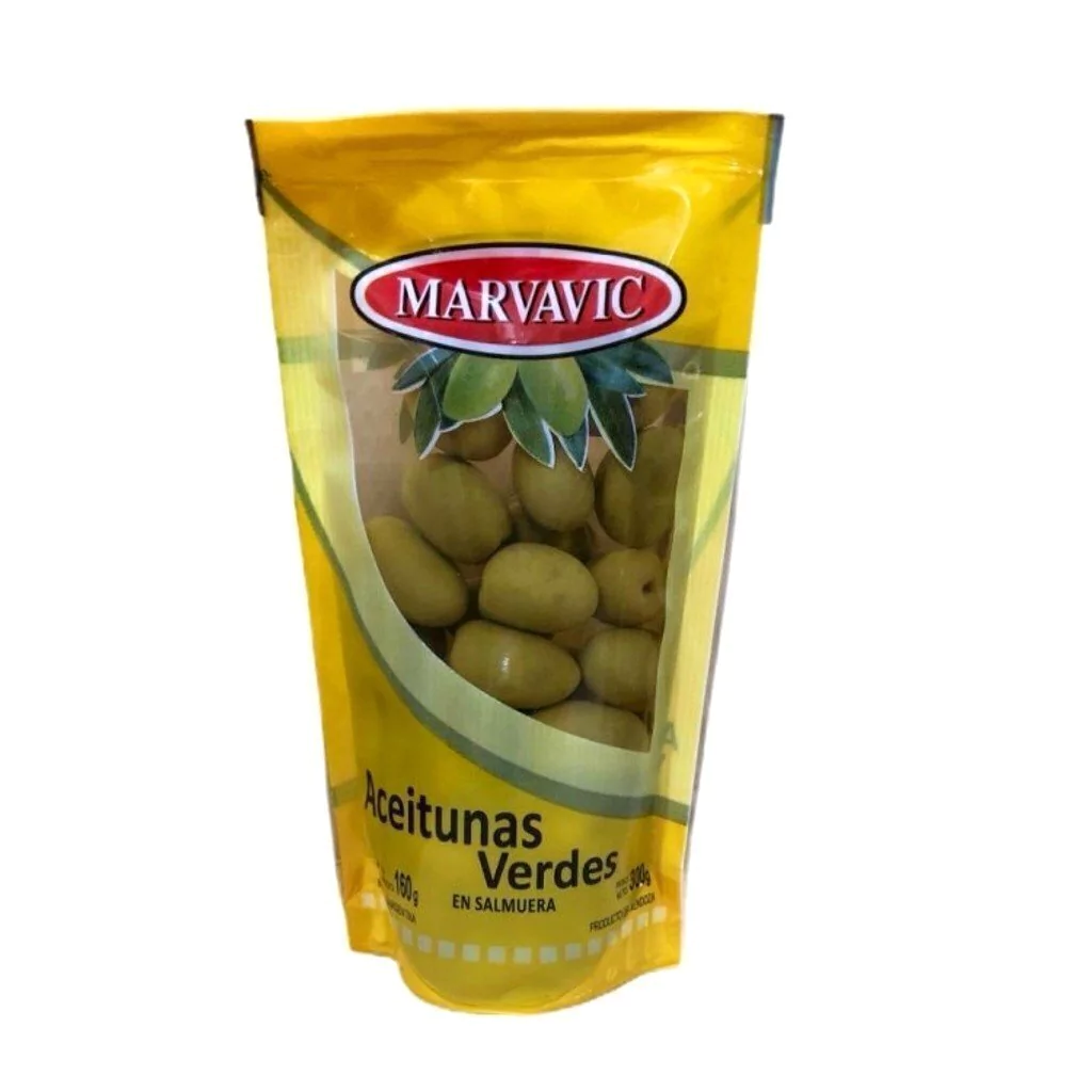 ACEITUNA MARVAVIC VERDES DOY PACK 12X300G -